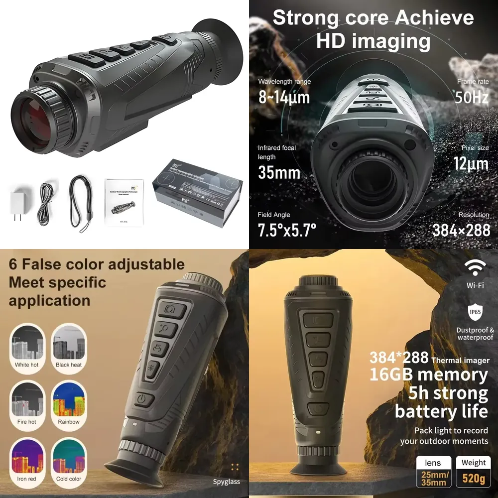Thermal Scope Night Vision Monocular - 2026 Termal Görüş Dürbünü, 384x288 25Hz