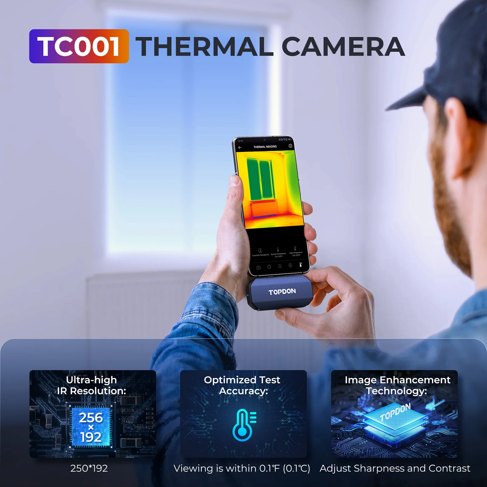 TOPDON TC001 256x192 Yüksek Çö - Topdon Tc001 Thermal Camera incelemesi ve fiyatı