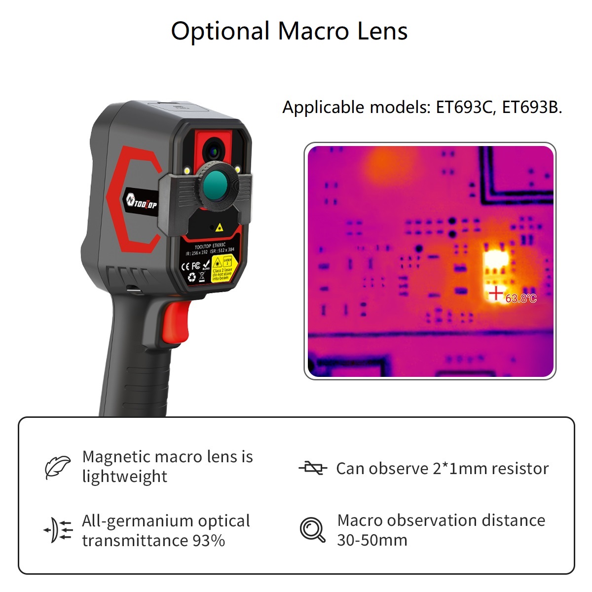 TOOLTOP ET693C Süper IR 512x38 - Nf 521 Thermal Imaging Camera incelemesi ve fiyatı